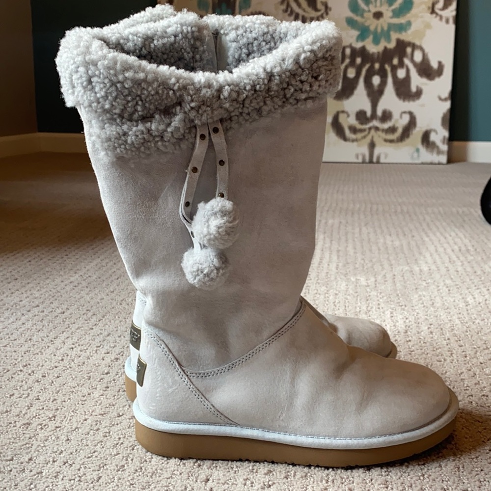 UGG Silver/Light Blue Tall Boots